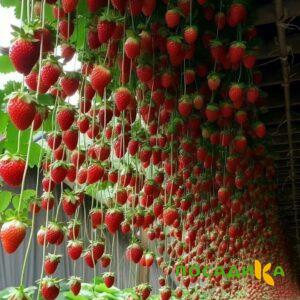 Клубника ампельная Анастасия купить по цене от 370р. в интернет-магазине «Посадика» с доставкой почтой в в Дубнае и по всей России – [изображение №1].